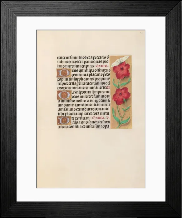 Framed Print : Hours of Queen Isabella the Catholic, Queen of Spain: Fol. 217r, c. 1500. Creator Framed Print : Hours of Queen Isabella the Catholic, Queen of Spain: Fol. 217r, c. 1500. Creator