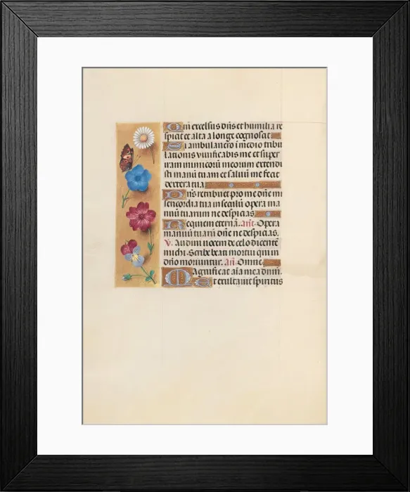 Framed Print : Hours of Queen Isabella the Catholic, Queen of Spain: Fol. 223v, c. 1500. Creator Framed Print : Hours of Queen Isabella the Catholic, Queen of Spain: Fol. 223v, c. 1500. Creator
