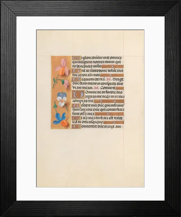 Framed Print : Hours of Queen Isabella the Catholic, Queen of Spain: Fol. 228v, c. 1500. Creator Framed Print : Hours of Queen Isabella the Catholic, Queen of Spain: Fol. 228v, c. 1500. Creator