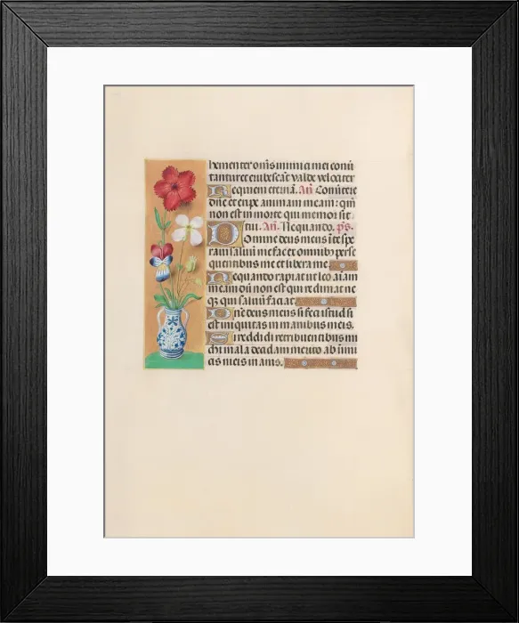 Framed Print : Hours of Queen Isabella the Catholic, Queen of Spain: Fol. 229v, c. 1500. Creator Framed Print : Hours of Queen Isabella the Catholic, Queen of Spain: Fol. 229v, c. 1500. Creator