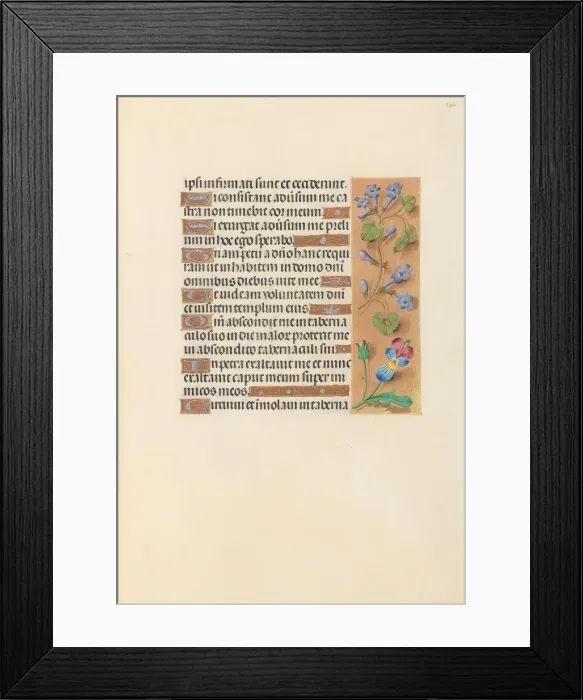 Framed Print : Hours of Queen Isabella the Catholic, Queen of Spain: Fol. 236r, c. 1500. Creator Framed Print : Hours of Queen Isabella the Catholic, Queen of Spain: Fol. 236r, c. 1500. Creator