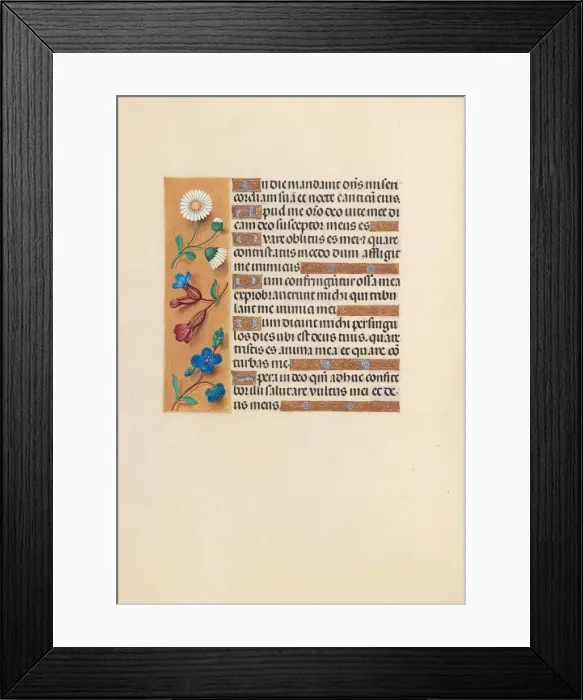 Framed Print : Hours of Queen Isabella the Catholic, Queen of Spain: Fol. 243v, c. 1500. Creator Framed Print : Hours of Queen Isabella the Catholic, Queen of Spain: Fol. 243v, c. 1500. Creator