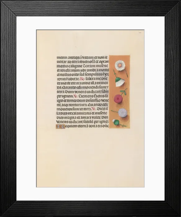 Framed Print : Hours of Queen Isabella the Catholic, Queen of Spain: Fol. 245r, c. 1500. Creator Framed Print : Hours of Queen Isabella the Catholic, Queen of Spain: Fol. 245r, c. 1500. Creator