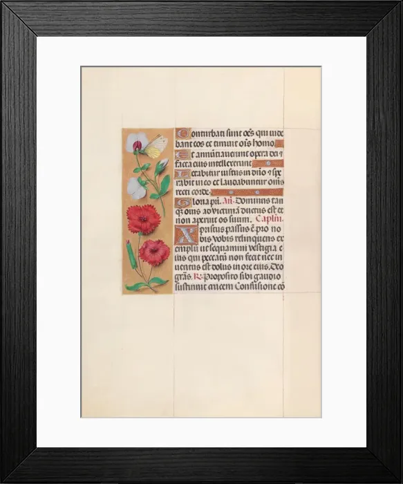 Framed Print : Hours of Queen Isabella the Catholic, Queen of Spain: Fol Framed Print : Hours of Queen Isabella the Catholic, Queen of Spain: Fol