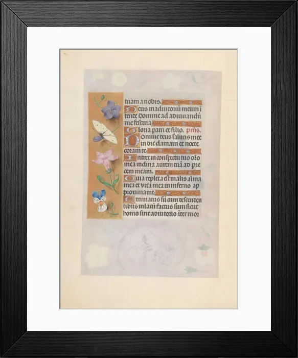 Framed Print : Hours of Queen Isabella the Catholic, Queen of Spain: Fol Framed Print : Hours of Queen Isabella the Catholic, Queen of Spain: Fol