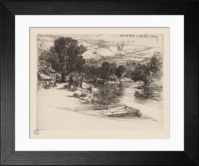 Framed Print : House of the Smyth. Creator: Francis Seymour Haden (British, 1818-1910) Framed Print : House of the Smyth. Creator: Francis Seymour Haden (British, 1818-1910)