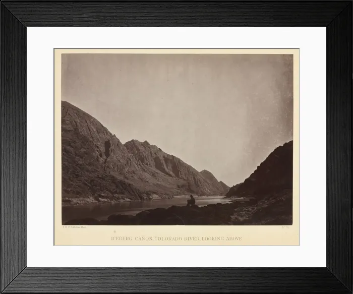 Framed Print : Iceberg Canyon, Colorado River Looking Above, c. 1871. Creator: Timothy H. O Sullivan (American Framed Print : Iceberg Canyon, Colorado River Looking Above, c. 1871. Creator: Timothy H. O Sullivan (American