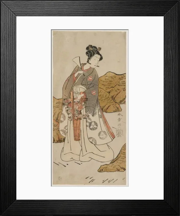 Framed Print : Ichikawa Monnosuke II as a Temple Page, early 1770s. Creator: Katsukawa Shunsho (Japanese Framed Print : Ichikawa Monnosuke II as a Temple Page, early 1770s. Creator: Katsukawa Shunsho (Japanese
