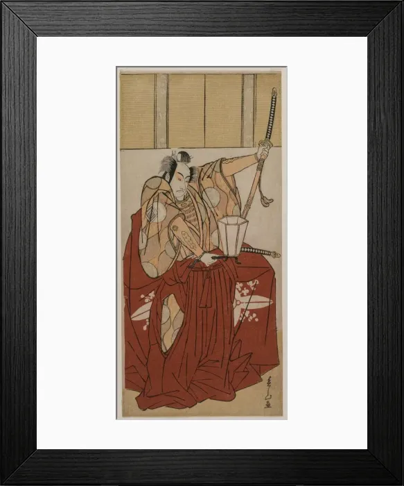 Framed Print : Ichikawa Monnosuke II as Urabe no Suetake, 1781. Creator: Katsukawa Shunzan (Japanese) Framed Print : Ichikawa Monnosuke II as Urabe no Suetake, 1781. Creator: Katsukawa Shunzan (Japanese)