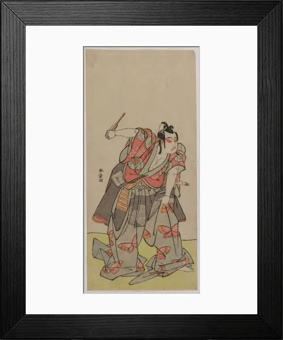 Framed Print : Ichikawa Yaozo II as Soga no Goro, mid 1770s. Creator: Katsukawa Shunsho (Japanese, 1726-1792) Framed Print : Ichikawa Yaozo II as Soga no Goro, mid 1770s. Creator: Katsukawa Shunsho (Japanese, 1726-1792)