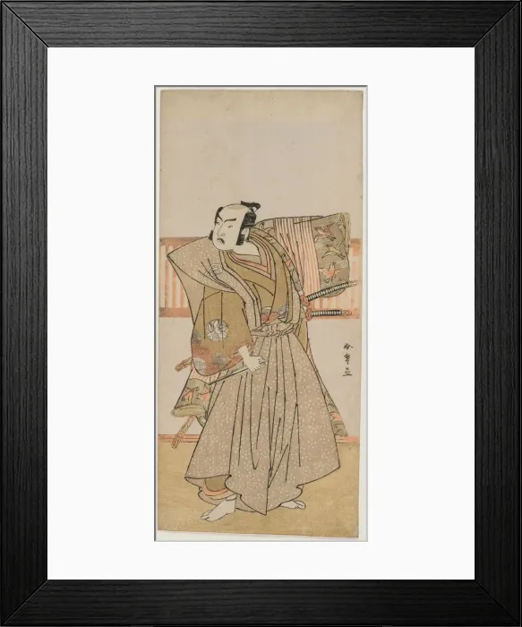 Framed Print : Ichimura Uzaemon IX as Soga no Juro, mid 1770s. Creator: Katsukawa Shunsho (Japanese, 1726-1792) Framed Print : Ichimura Uzaemon IX as Soga no Juro, mid 1770s. Creator: Katsukawa Shunsho (Japanese, 1726-1792)