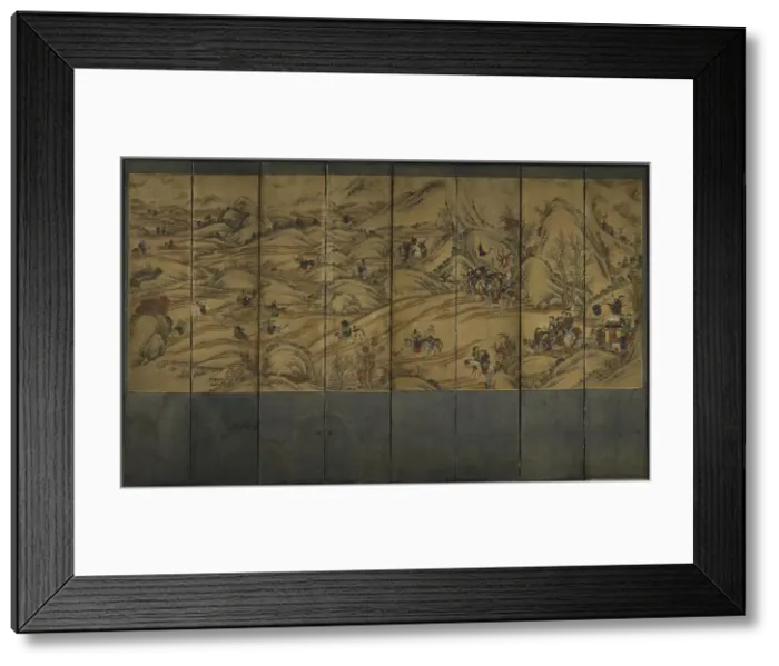 Framed Print : Hunting Scene, 1800s. Creator: Unknown Framed Print : Hunting Scene, 1800s. Creator: Unknown