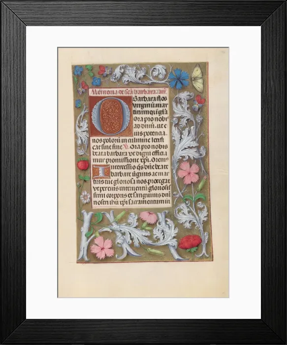 Framed Print : Hours of Queen Isabella the Catholic, Queen of Spain: Fol. 192r, c. 1500. Creator Framed Print : Hours of Queen Isabella the Catholic, Queen of Spain: Fol. 192r, c. 1500. Creator