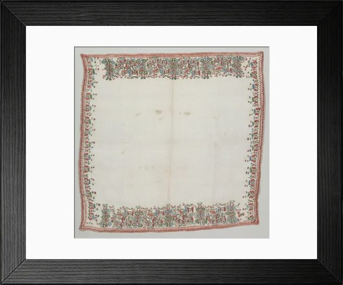 Framed Print : Headcloth, 1800 s. Creator: Unknown Framed Print : Headcloth, 1800 s. Creator: Unknown