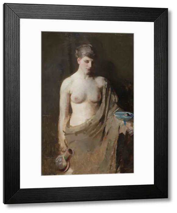 Framed Print : Hebe, c. 1890. Creator: Abbott Handerson Thayer (American, 1849-1921) Framed Print : Hebe, c. 1890. Creator: Abbott Handerson Thayer (American, 1849-1921)