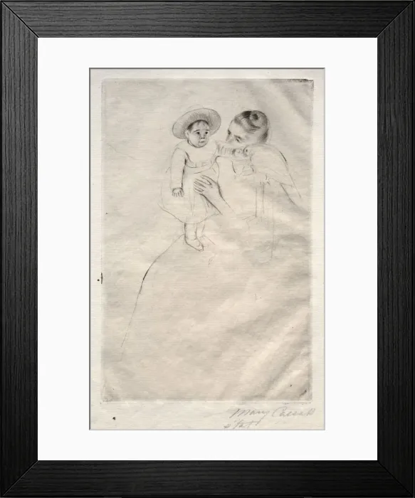 Framed Print : Helene of Septeuil, c. 1891. Creator: Mary Cassatt (American, 1844-1926) Framed Print : Helene of Septeuil, c. 1891. Creator: Mary Cassatt (American, 1844-1926)