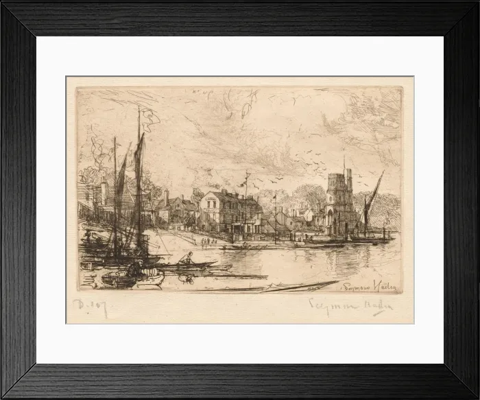 Framed Print : Harry Kellys, Putney, 1865-1866. Creator: Francis Seymour Haden (British, 1818-1910) Framed Print : Harry Kellys, Putney, 1865-1866. Creator: Francis Seymour Haden (British, 1818-1910)