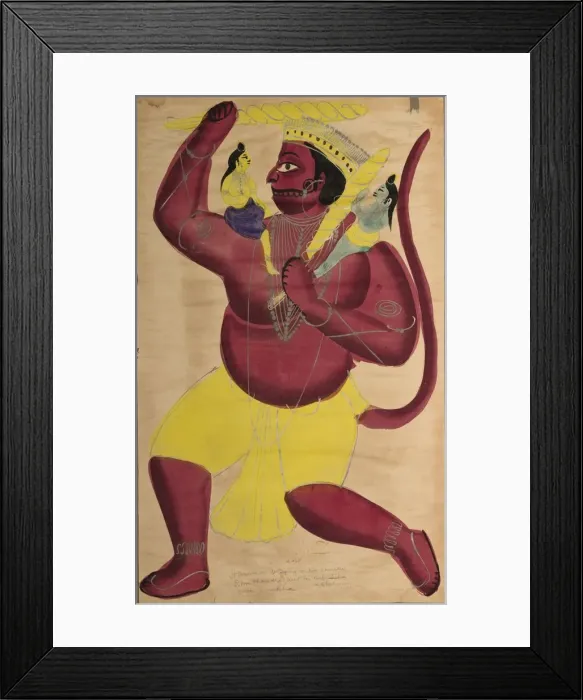 Framed Print : Hanuman, c. 1880. Creator: Unknown Framed Print : Hanuman, c. 1880. Creator: Unknown