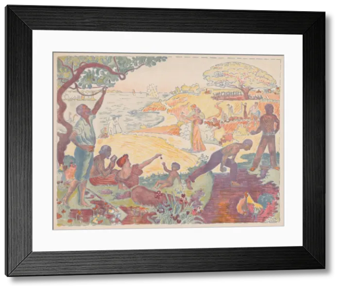 Framed Print : Harmonious Times, 1895-1896. Creator: Paul Signac (French, 1863-1935) Framed Print : Harmonious Times, 1895-1896. Creator: Paul Signac (French, 1863-1935)