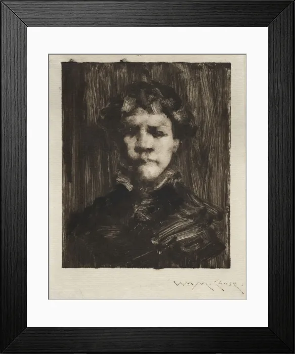Framed Print : Head of a Boy. Creator: William Merritt Chase (American, 1849-1916) Framed Print : Head of a Boy. Creator: William Merritt Chase (American, 1849-1916)