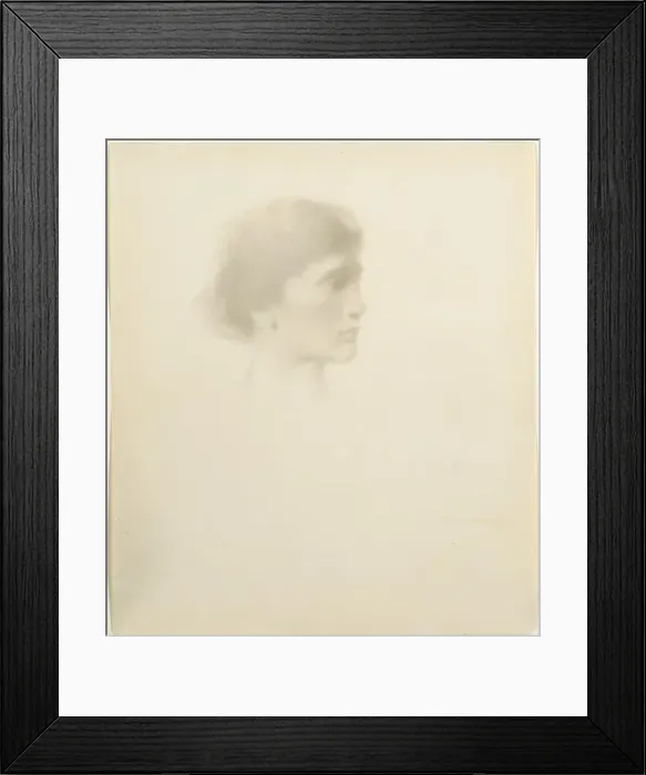 Framed Print : Head of a Woman, 1894 or after. Creator: Thomas Wilmer Dewing (American, 1851-1938) Framed Print : Head of a Woman, 1894 or after. Creator: Thomas Wilmer Dewing (American, 1851-1938)