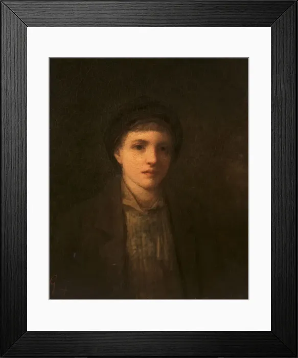 Framed Print : Head of a Boy, before 1885. Creator: George Fuller (American, 1822-1884) Framed Print : Head of a Boy, before 1885. Creator: George Fuller (American, 1822-1884)