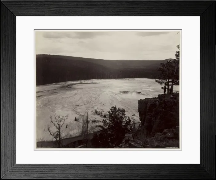Framed Print : Hells Half Acre, Prismatic Springs, c. late 1880s. Creator: Frank Jay Haynes (American Framed Print : Hells Half Acre, Prismatic Springs, c. late 1880s. Creator: Frank Jay Haynes (American