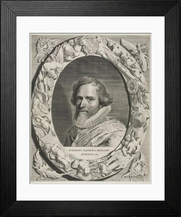 Framed Print : Maurice of Nassau. Creator: Jonas Suyderhoef (Dutch, c. 1613-1686) Framed Print : Maurice of Nassau. Creator: Jonas Suyderhoef (Dutch, c. 1613-1686)