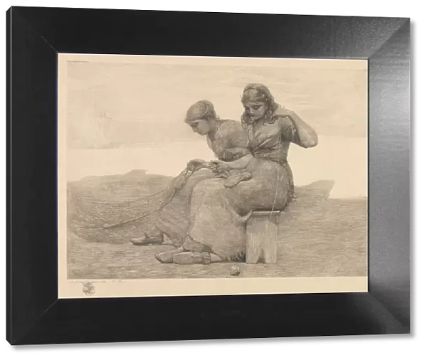 Mending the Tears, 1888. Creator: Winslow Homer (American, 1836-1910)