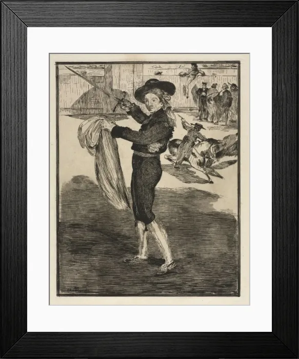 Framed Print : Mille, Victorine in the costume of an Espada. Creator: Edouard Manet (French, 1832-1883) Framed Print : Mille, Victorine in the costume of an Espada. Creator: Edouard Manet (French, 1832-1883)