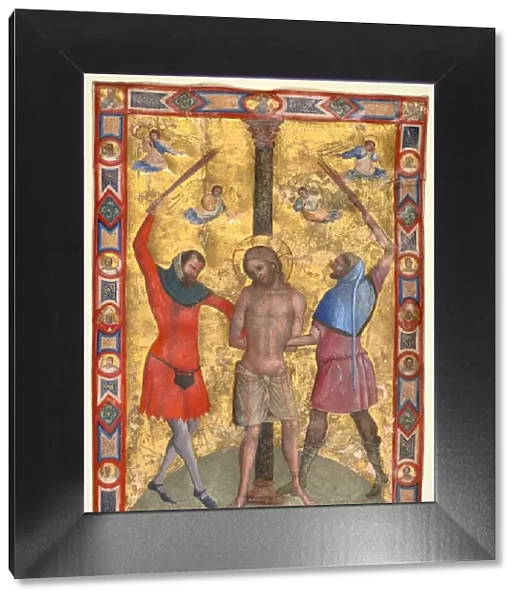 Miniature from a Mariegola: The Flagellation, c. 1350-1375. Creator: Lorenzo Veneziano (Italian)
