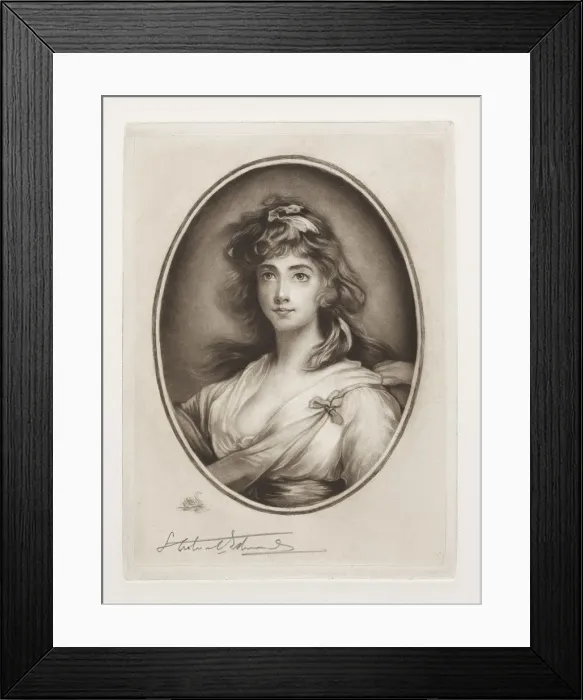 Framed Print : Miranda (Mrs. Michael Angelo Taylor), 19th-20th century. Creator: Samuel Arlent-Edwards (American Framed Print : Miranda (Mrs. Michael Angelo Taylor), 19th-20th century. Creator: Samuel Arlent-Edwards (American