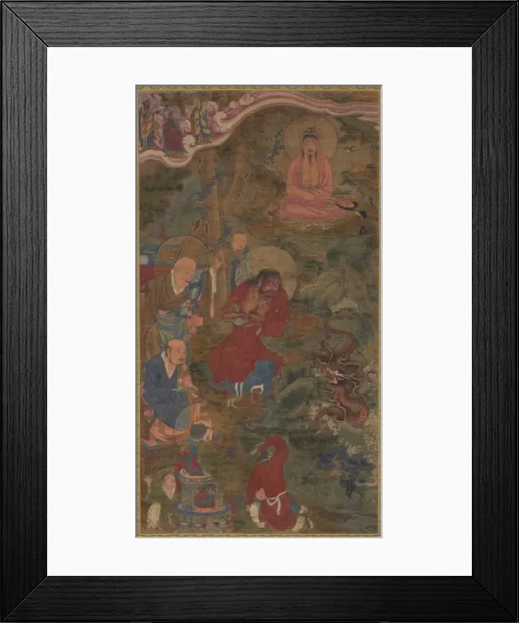 Framed Print : Miracle of the Dragon, 1600s. Creator: Unknown Framed Print : Miracle of the Dragon, 1600s. Creator: Unknown