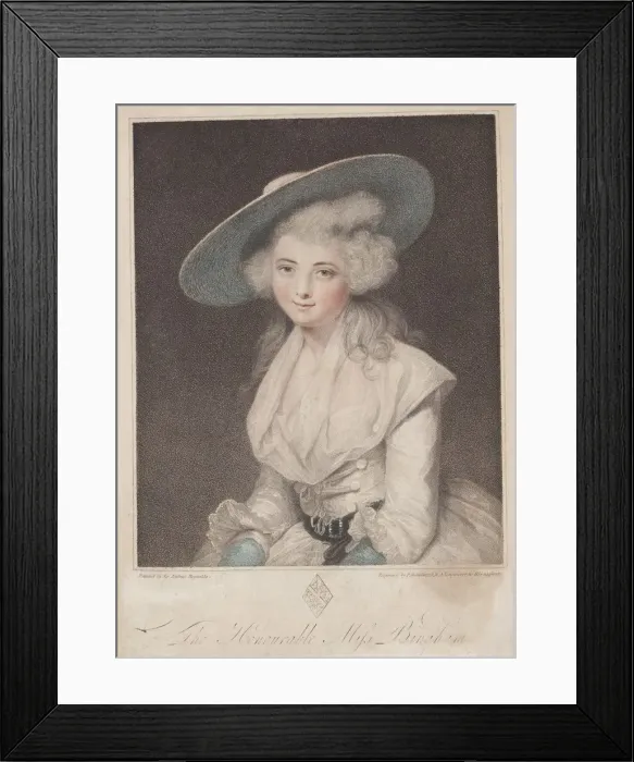 Framed Print : Miss Anne Bingham. Creator: Francesco Bartolozzi (British, 1727-1815) Framed Print : Miss Anne Bingham. Creator: Francesco Bartolozzi (British, 1727-1815)