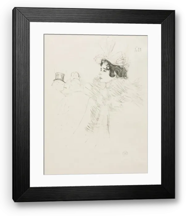 Framed Print : Miss May Belfort, 1895. Creator: Henri de Toulouse-Lautrec (French, 1864-1901)