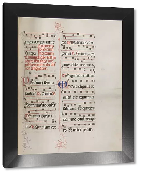 Missale: Fol. 179: Music for various ordinary prayers, 1469. Creator: Bartolommeo Caporali