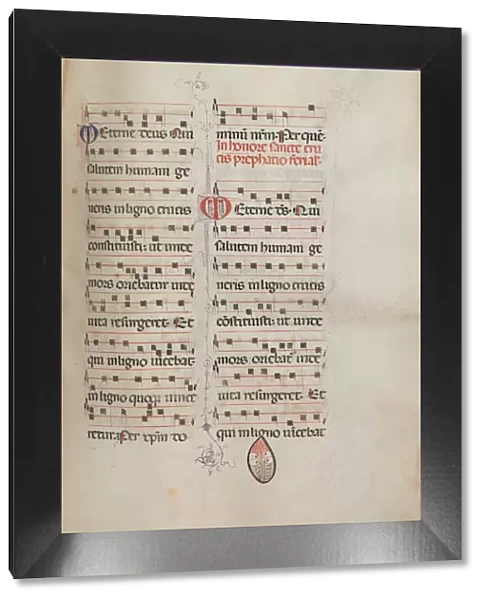 Missale: Fol. 182: Music for various ordinary prayers, 1469. Creator: Bartolommeo Caporali
