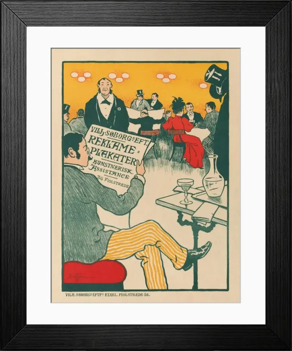 Framed Print : Masters of the Poster: Poster for Exhibition of Artistic Posters of Wilhelm Soborg, c Framed Print : Masters of the Poster: Poster for Exhibition of Artistic Posters of Wilhelm Soborg, c