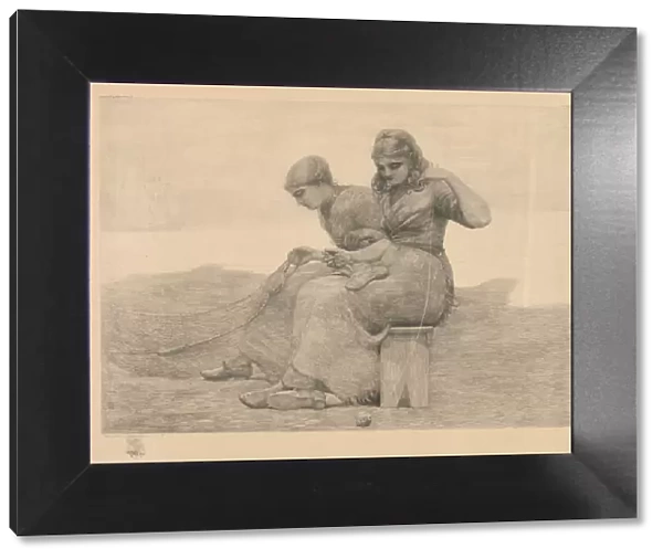 Mending the Nets. Creator: Winslow Homer (American, 1836-1910)