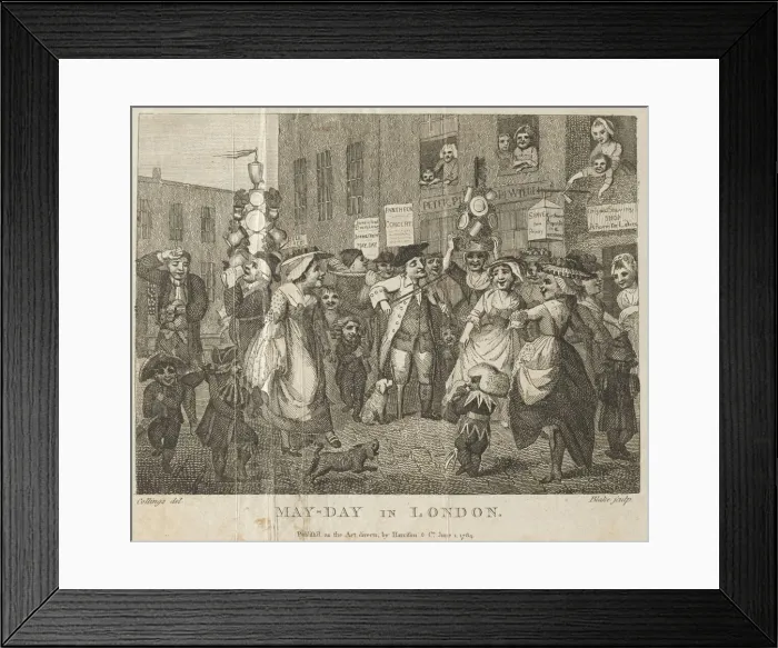 Framed Print : May-Day in London, 1784. Creator: William Blake (British, 1757-1827) Framed Print : May-Day in London, 1784. Creator: William Blake (British, 1757-1827)