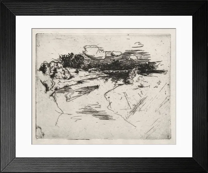Framed Print : Miami River, near Cincinnati, Ohio. Creator: John Henry Twachtman (American, 1853-1902) Framed Print : Miami River, near Cincinnati, Ohio. Creator: John Henry Twachtman (American, 1853-1902)