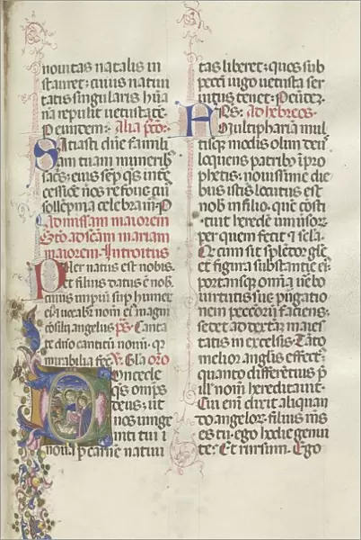Missale: Fol. 22: Nativity, 1469. Creator: Bartolommeo Caporali (Italian, c. 1420-1503)