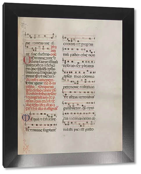 Missale: Fol. 181: Music for various ordinary prayers, 1469. Creator: Bartolommeo Caporali
