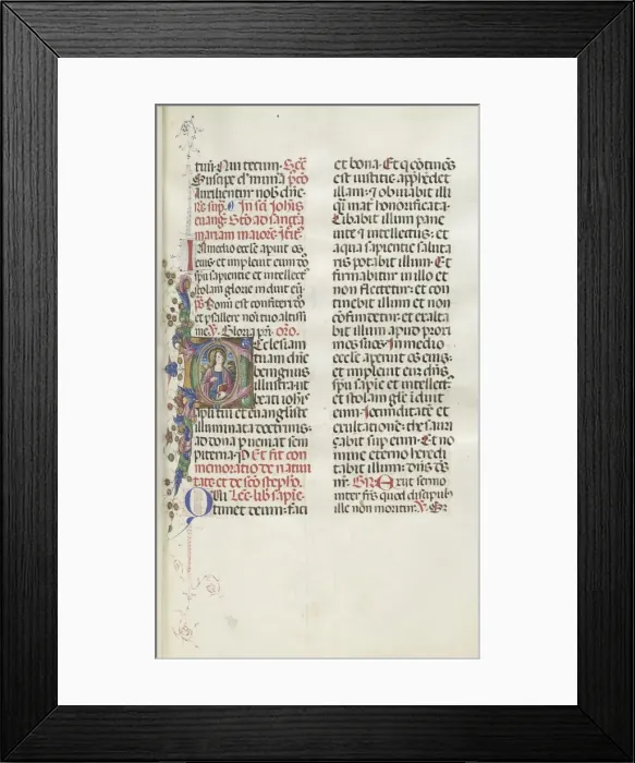 Framed Print : Missale: Fol. 25: Saint John with Eagle, 1469. Creator: Bartolommeo Caporali (Italian, c Framed Print : Missale: Fol. 25: Saint John with Eagle, 1469. Creator: Bartolommeo Caporali (Italian, c