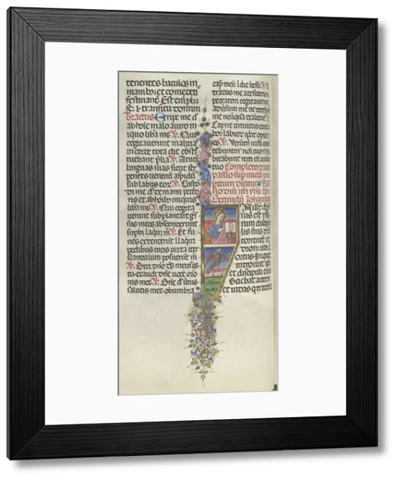 Framed Print : Missale: Fol. 141v: Saint John with Eagle, 1469. Creator: Bartolommeo Caporali (Italian, c Framed Print : Missale: Fol. 141v: Saint John with Eagle, 1469. Creator: Bartolommeo Caporali (Italian, c