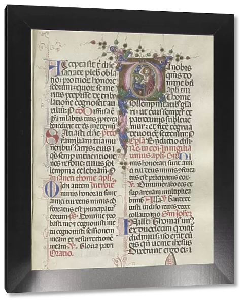 Missale: Fol. 262: Saint Thomas, 1469. Creator: Bartolommeo Caporali (Italian, c. 1420-1503)