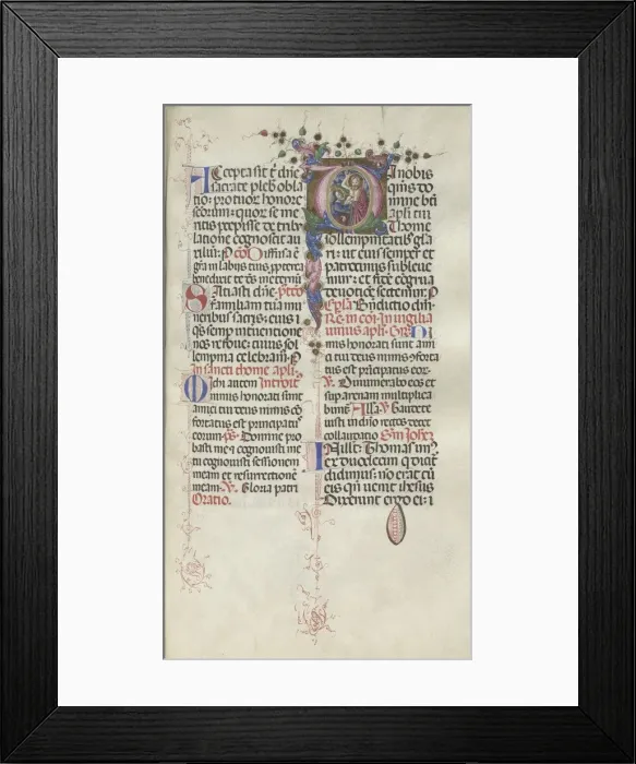 Framed Print : Missale: Fol. 262: Saint Thomas, 1469. Creator: Bartolommeo Caporali (Italian, c. 1420-1503) Framed Print : Missale: Fol. 262: Saint Thomas, 1469. Creator: Bartolommeo Caporali (Italian, c. 1420-1503)