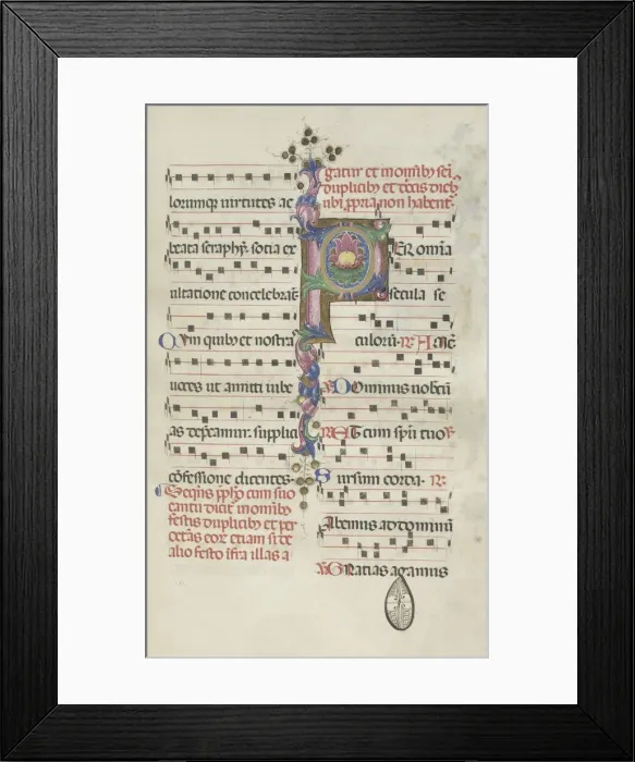Framed Print : Missale: Fol. 184: Foliage, 1469. Creator: Bartolommeo Caporali (Italian, c. 1420-1503) Framed Print : Missale: Fol. 184: Foliage, 1469. Creator: Bartolommeo Caporali (Italian, c. 1420-1503)