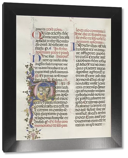 Missale: Fol. 290v: Saints Peter and Paul, 1469. Creator: Bartolommeo Caporali (Italian, c