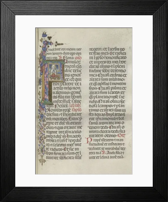 Framed Print : Missale: Fol. 306: Assumption of the Virgin, 1469. Creator: Bartolommeo Caporali (Italian, c Framed Print : Missale: Fol. 306: Assumption of the Virgin, 1469. Creator: Bartolommeo Caporali (Italian, c